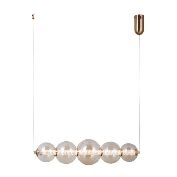 Lampa wisząca BUTERO złoto-bursztynowy LED 1x18W Ciepła biel 1650lm Italux 845910