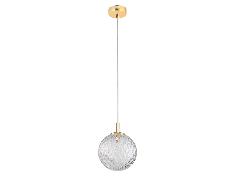 Lampa wisząca Cadix 21 cm szklana złota 57021