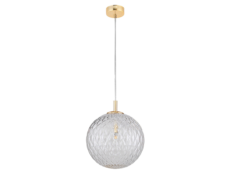 Lampa wisząca Cadix 30 cm szklana złota 57022