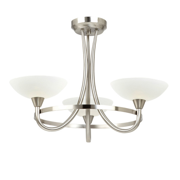 Lampa wisząca CAGNEY chromowana satynowa 3xG9x15W IP20 Endon 1025582