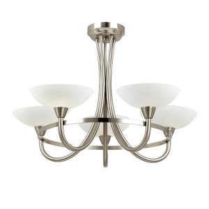 Lampa wisząca CAGNEY chromowana satynowa 5xG9x15W IP20 Endon 1025562 Lampa wisząca CAGNEY chromowana satynowa 5xG9x15W IP20 Endon 1025562