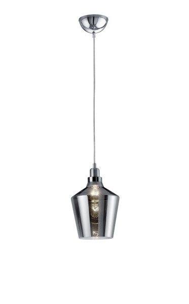 Lampa wisząca CALAIS czarna-chromowana 1xE27x60W wym:130x20x20cm IP20 Trio 991305