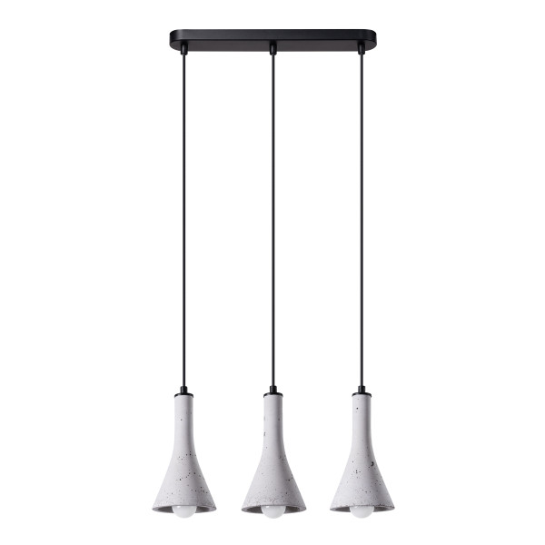 Lampa wisząca CALIDA szara 3xE14x10W wym:110x40x5,5cm IP20 Pure Lume 1019436