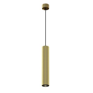 Lampa wisząca CALIPSO karbowana tuba mosiężna 1xGU10x10W IP20 Maytoni 989715