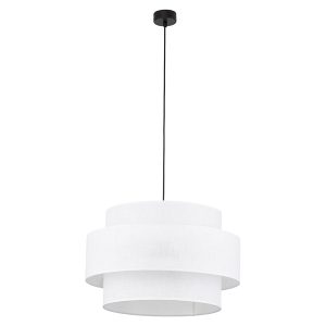 Lampa wisząca Calisto White 3-punktowa tkaninowa biała 266157