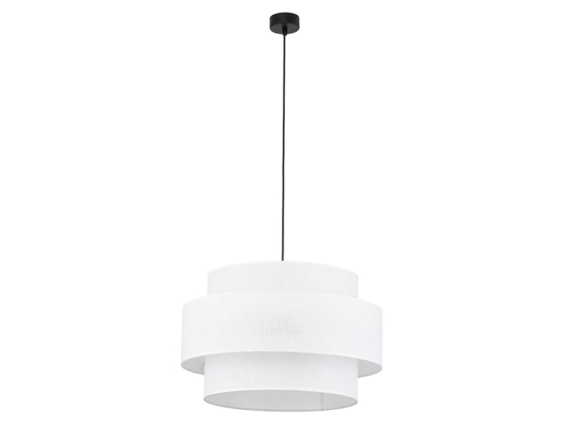 Lampa wisząca Calisto White 3-punktowa tkaninowa biała 266157