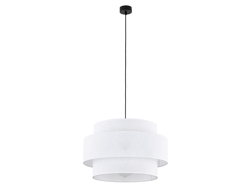 Lampa wisząca Calisto White tkaninowa biała 266158