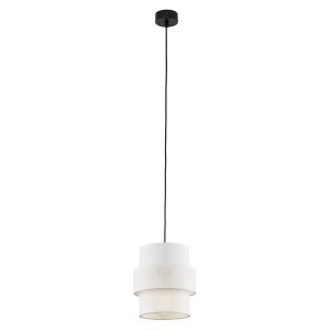 Lampa wisząca Calisto White tkaninowa biała 219578