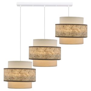 Lampa wisząca Calmi 3-punktowa biała 201589 Lampa wisząca Calmi 3-punktowa biała 201589