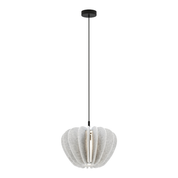 Lampa wisząca CAMBIO filcowa nastrojowa srebrno-czarna 1xE27x60W Maytoni 1018936