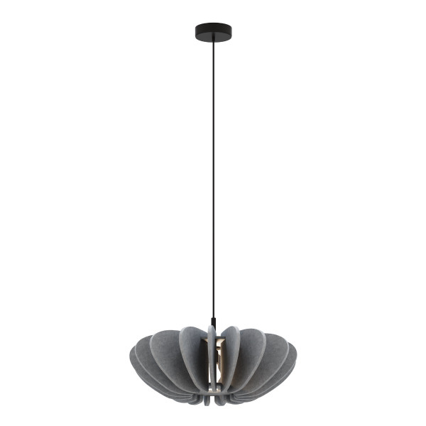 Lampa wisząca CAMBIO filcowa nastrojowa szaro-czarna 1xE27x60W IP20 Maytoni 1018897