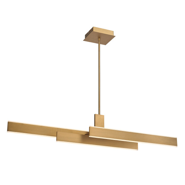 Lampa wisząca CAMENO szczotkowany złoty LED 1x74W 3000K 4700lm Quintiesse 836363
