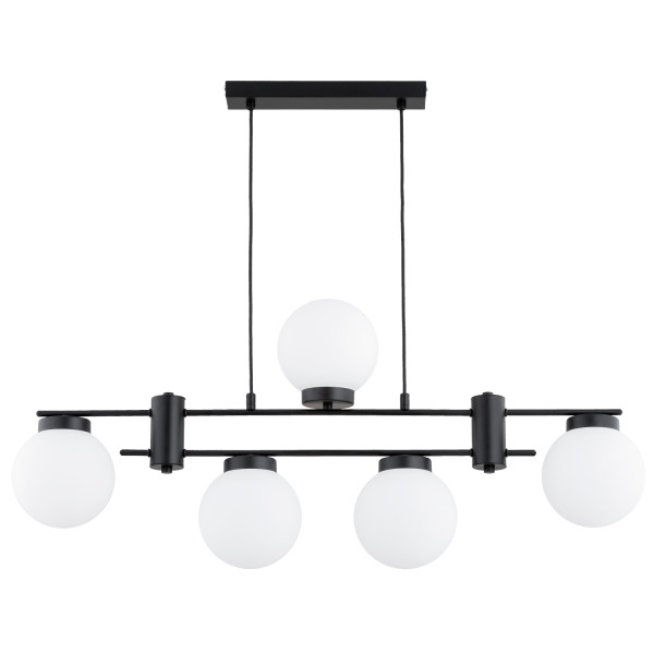 Lampa wisząca CAMINO symetryczna czarna 5xE14x10W wym:70x92x15cm IP20 Alfa 1019042