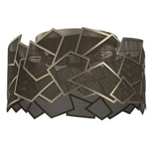 Lampa wisząca Camo tytanowe złoto 3xE27x15W IP20 Luminex 1030342