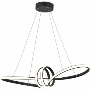 Lampa wisząca Canbera czarna LED 1x40W Neutralna biel 3200lm Reality 846364 Lampa wisząca Canbera czarna LED 1x40W Neutralna biel 3200lm Reality 846364