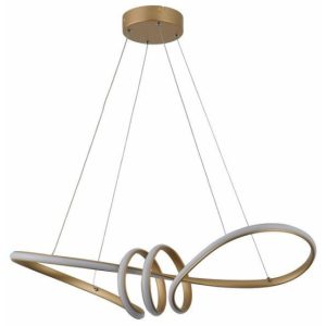 Lampa wisząca Canbera złota LED 1x40W Neutralna biel 3200lm Reality 846558 Lampa wisząca Canbera złota LED 1x40W Neutralna biel 3200lm Reality 846558