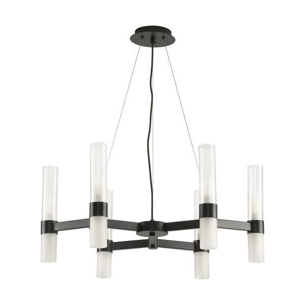 Lampa wisząca CANDELA-6 czarna 70 cm 1066997