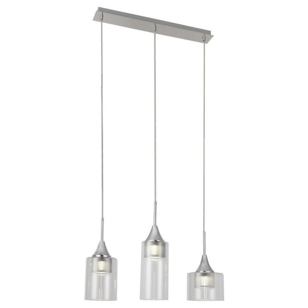 Lampa wisząca Candice chromowana przezroczysta LED 1x15W 1200lm Rabalux 952575