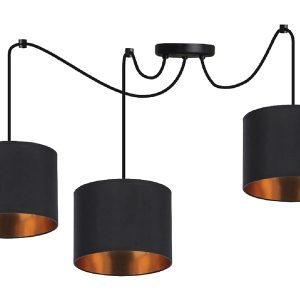 Lampa wisząca Candida 3-punktowa czarna 199695