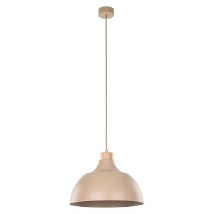 Lampa wisząca Cap metalowa beżowa 664319