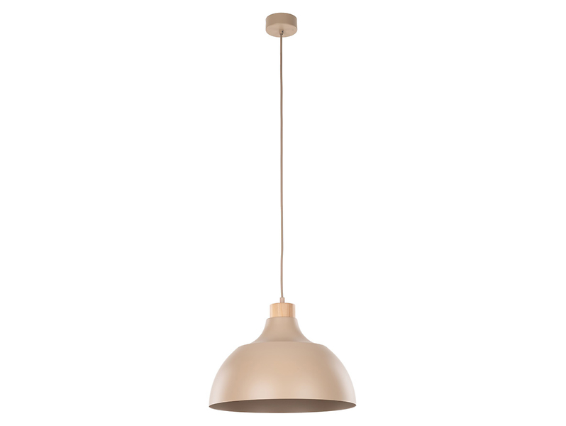 Lampa wisząca Cap metalowa beżowa 664319
