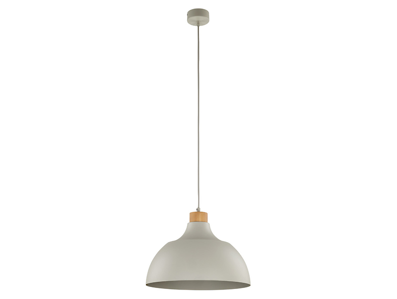Lampa wisząca Cap metalowa beżowa 266173