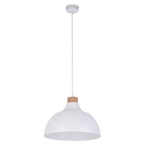 Lampa wisząca Cap metalowa biała 266179
