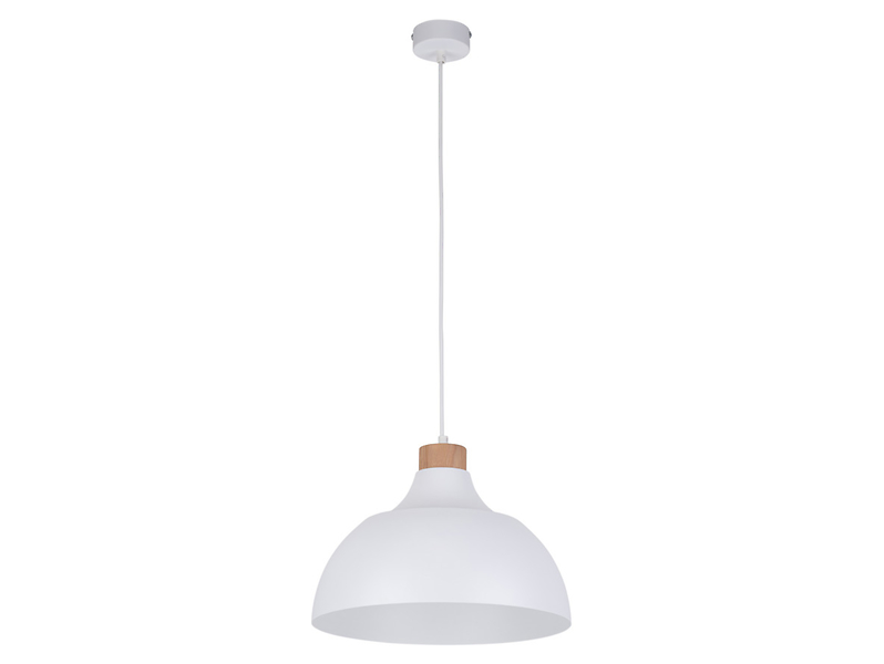 Lampa wisząca Cap metalowa biała 266179