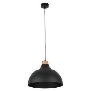 Lampa wisząca Cap metalowa czarna 266174