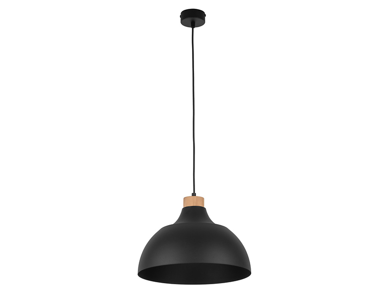 Lampa wisząca Cap metalowa czarna 266174