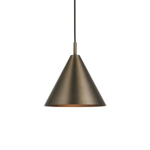 Lampa wisząca CAPE szczotkowana antyczna brązowa 1xE27x20W IP20 Endon 1026850