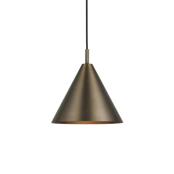 Lampa wisząca CAPE szczotkowana antyczna brązowa 1xE27x20W IP20 Endon 1026850