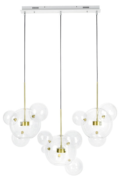 Lampa wisząca CAPRI LINE 3 złota - 180 LED, aluminium, szkło 154309