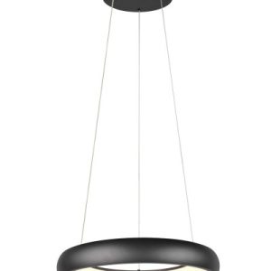 Lampa wisząca CARDONA czarna LED 1x29W Odcienie bieli 3300lm Trio 836103