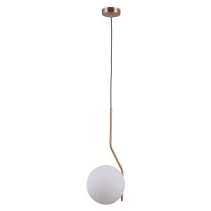Lampa wisząca Carimi szklana biała 47959