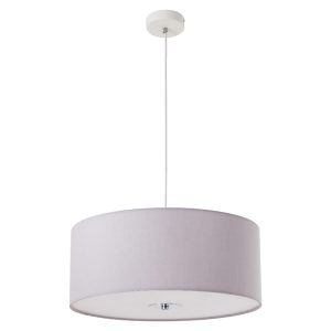 Lampa wisząca Carmen 3-punktowa tkaninowa szara 854794 Lampa wisząca Carmen 3-punktowa tkaninowa szara 854794
