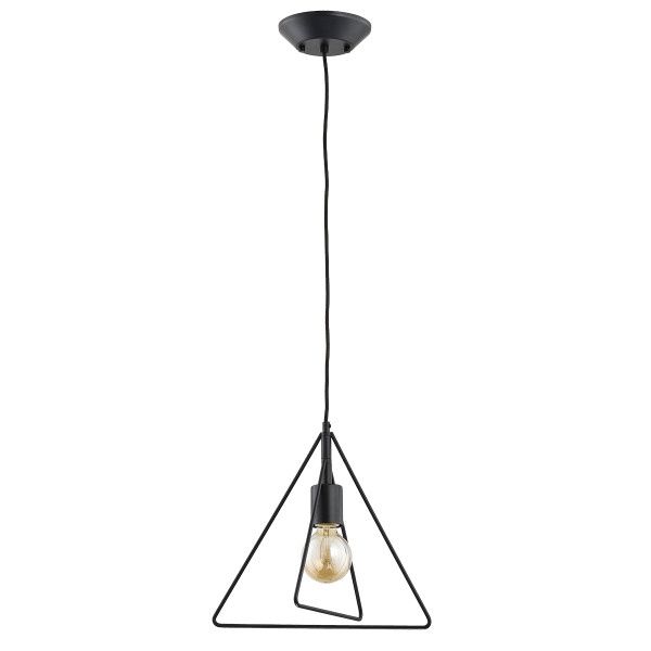 Lampa wisząca CARVI trójkąty czarna 1xE27x15W wym:90x34,5x27cm IP20 Alfa 1025293