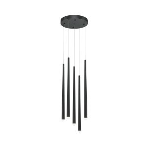Lampa wisząca CASCADE czarna LED 5x30W Neutralna biel 2300lm Maytoni 851951 Lampa wisząca CASCADE czarna LED 5x30W Neutralna biel 2300lm Maytoni 851951