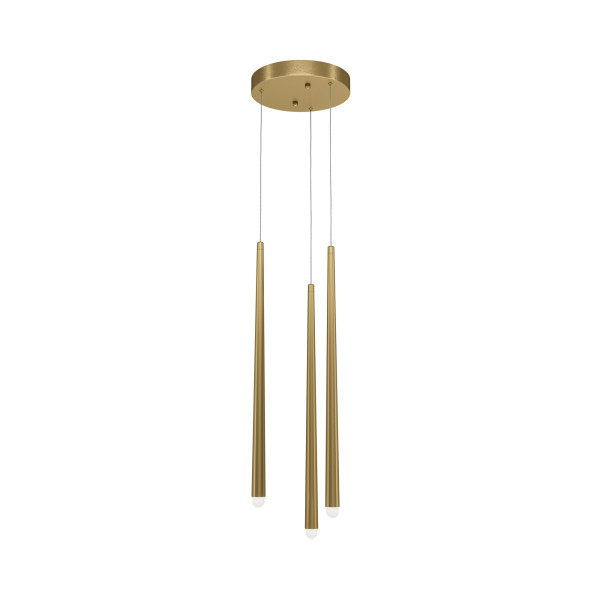 Lampa wisząca CASCADE mosiężno-złota LED 3x19W 4000K 1550lm Maytoni 852027