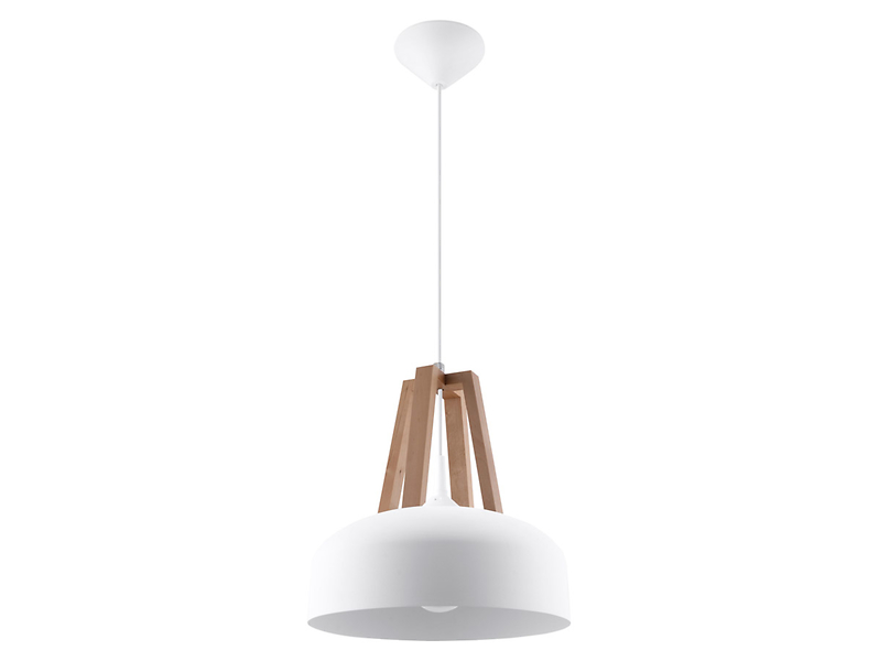 Lampa wisząca Cascoszklana biało-brązowa 52426