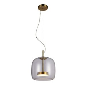 Lampa wisząca CASTE złota LED 1x10W Ciepła biel 850lm Italux 836936 Lampa wisząca CASTE złota LED 1x10W Ciepła biel 850lm Italux 836936