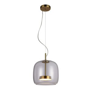 Lampa wisząca CASTE złota LED 1x10W Ciepła biel 850lm Italux 837373 Lampa wisząca CASTE złota LED 1x10W Ciepła biel 850lm Italux 837373
