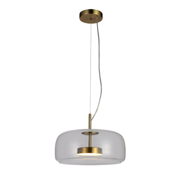 Lampa wisząca CASTE złota LED 1x10W Ciepła biel 850lm Italux 837419