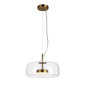 Lampa wisząca CASTE złota LED 1x10W Ciepła biel 850lm Italux 836926 Lampa wisząca CASTE złota LED 1x10W Ciepła biel 850lm Italux 836926