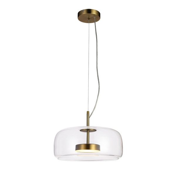 Lampa wisząca CASTE złota LED 1x10W Ciepła biel 850lm Italux 836926