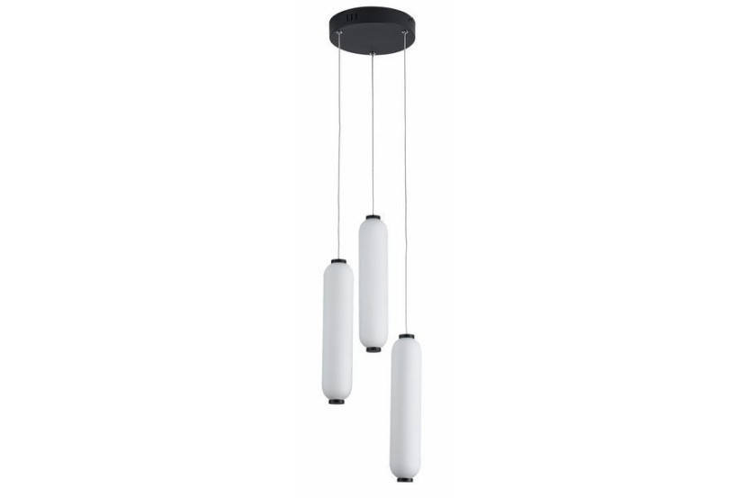 Lampa wisząca Catkin czarna LED 3x8W Neutralna biel 1920lm Reality 846456