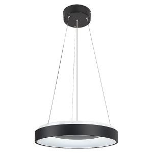 Lampa wisząca Ceilo LED ze zmienną barwą światła czarna 299694 Lampa wisząca Ceilo LED ze zmienną barwą światła czarna 299694