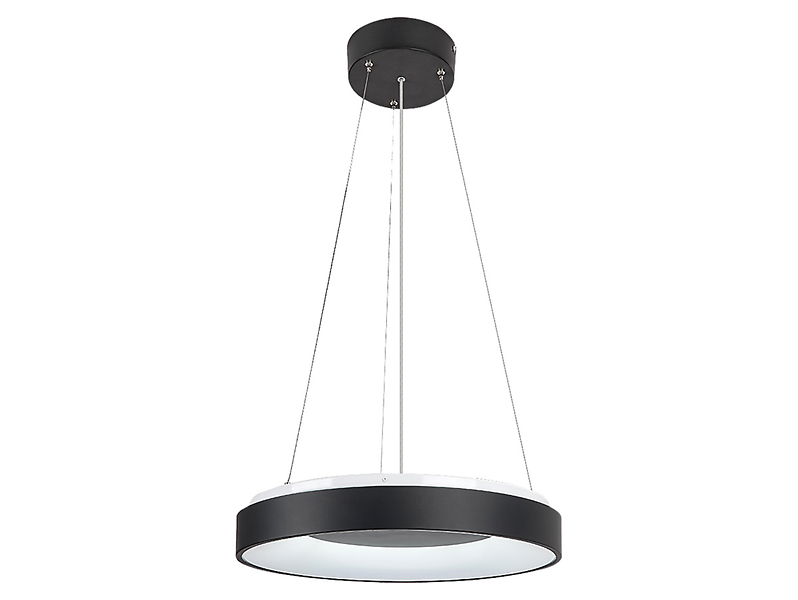 Lampa wisząca Ceilo LED ze zmienną barwą światła czarna 299694
