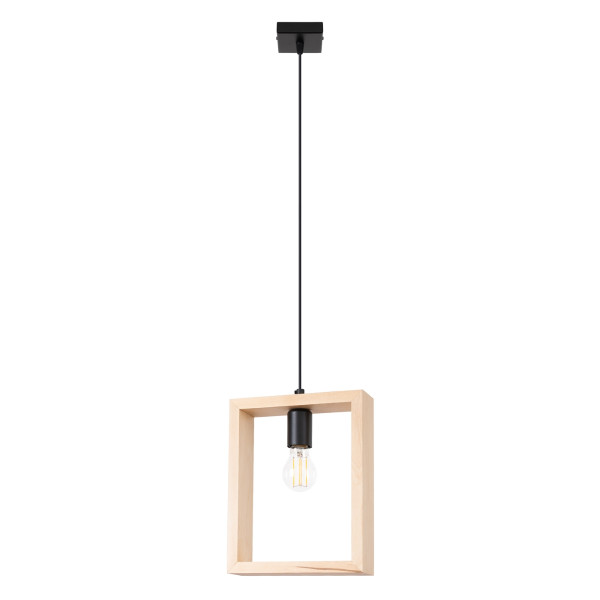 Lampa wisząca CELARO naturalne drewno 1xE27x15W IP20 Pure Lume 1027030