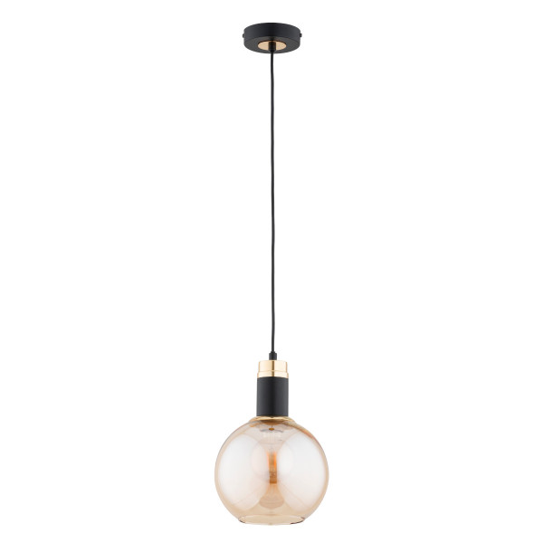 Lampa wisząca CELEST czarno-złota 1xE27x15W wym:90x20x20cm IP20 Alfa 986309